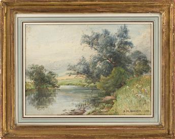 DENNIS MILLER BUNKER Landscape with a River.